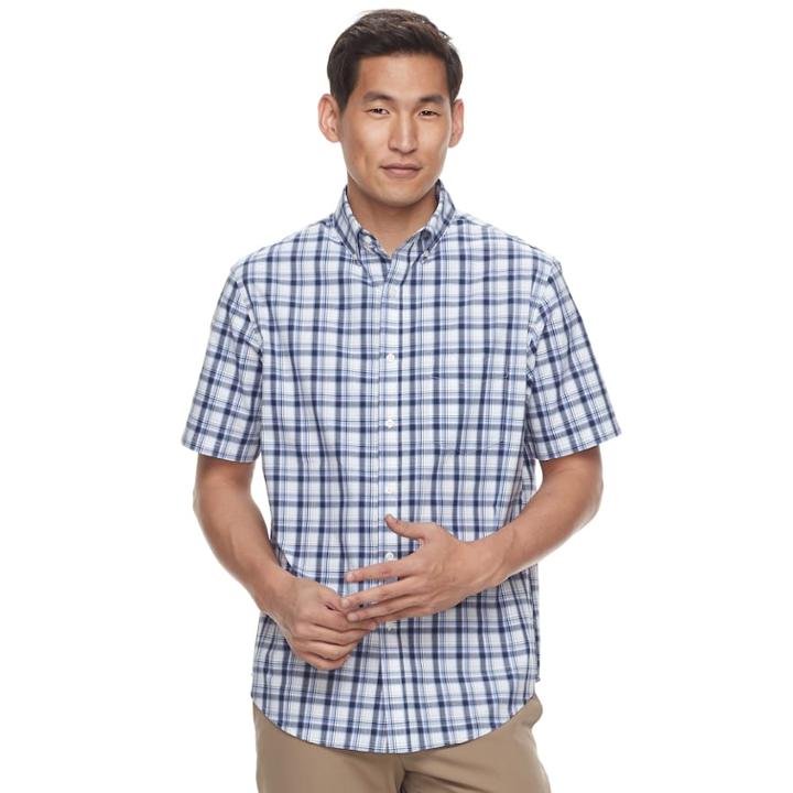 Men's Croft & Barrow&reg; Classic-fit Easy-care Button-down Shirt, Size: Small, Natural