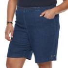 Plus Size Croft & Barrow&reg; Grommet Detail Jean Shorts, Women's, Size: 3xl, Med Blue