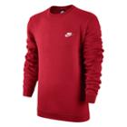 Men's Nike Club Crew Fleece, Size: Medium, Dark Pink