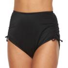 Women's Trimshaper Body Sculptor High-waisted Bikini Bottoms, Size: 14, Black