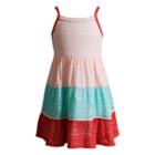Girls 4-6x Youngland Crochet Tiered Dress, Girl's, Size: 6, Light Blue