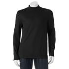 Men's Croft & Barrow&reg; Classic-fit Solid Mockneck Tee, Size: Small, Black