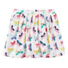 Girls 4-8 Carter's Printed Skort, Size: 4-5, Butterflies Print