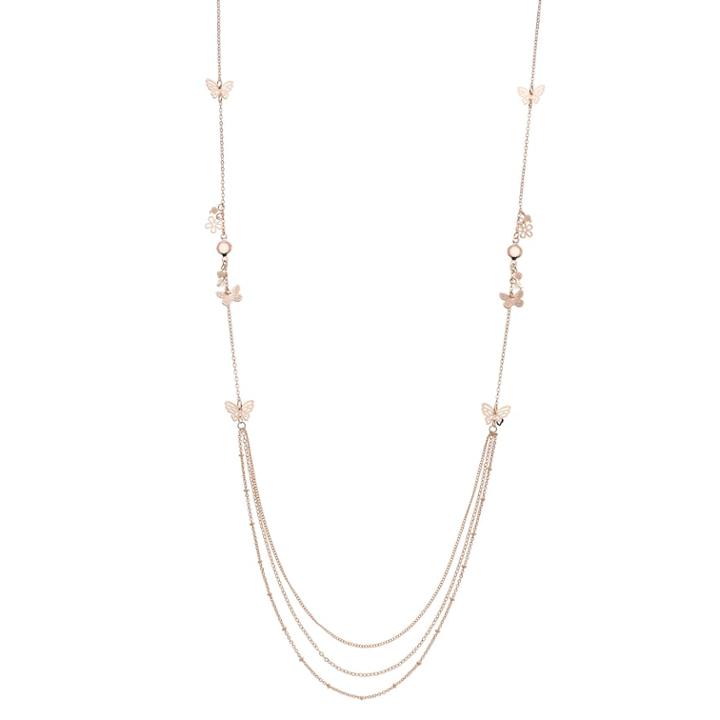 Lc Lauren Conrad Long Butterfly Necklace, Women's, Pink