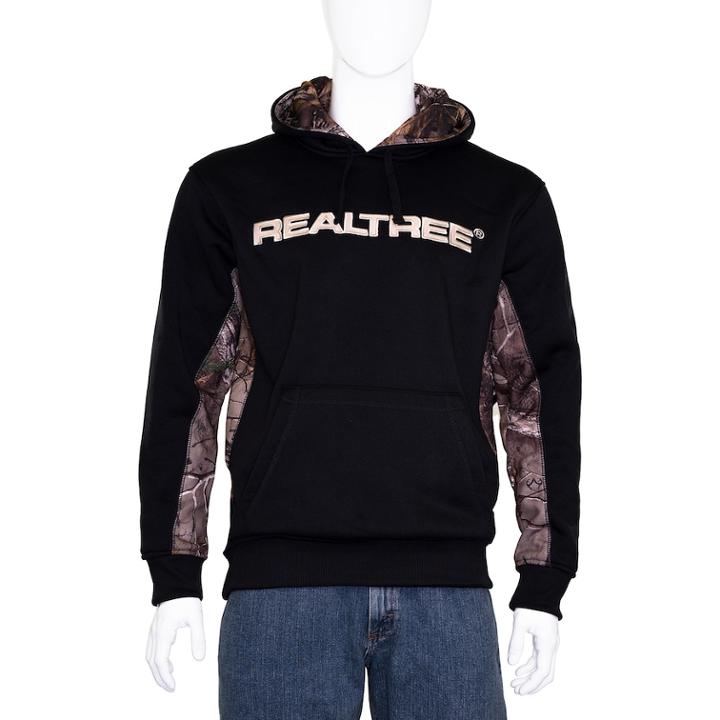 Men's Earthletics Realtree Hoodie, Size: Medium, Black