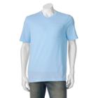 Men's Croft & Barrow&reg; Signature Pocket V-neck Tee, Size: Large, Med Blue