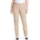 Plus Size Gloria Vanderbilt Amanda Classic Tapered Trouser Pants, Women's, Size: 25 - Regular, Beig/green (beig/khaki)