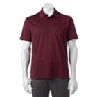 Big & Tall Haggar&reg; Classic-fit Windowpane Performance Polo, Men's, Size: Xxl Tall, Drk Purple