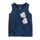Toddler Girl Carter's Foil-print Sunglasses Graphic Slubbed Tank Top, Size: 5t, Blue