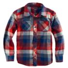 Boys 4-7x Sonoma Goods For Life&trade; Plaid Button Down Pocket Shirt, Size: 7x, Med Red