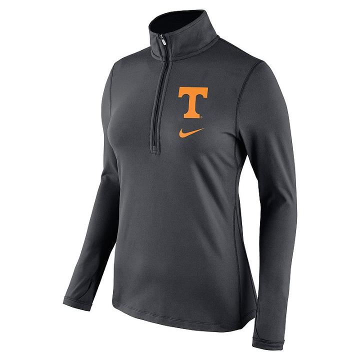 Women's Nike Tennessee Volunteers Tailgate Quarter-zip Top, Size: Xxl, Black