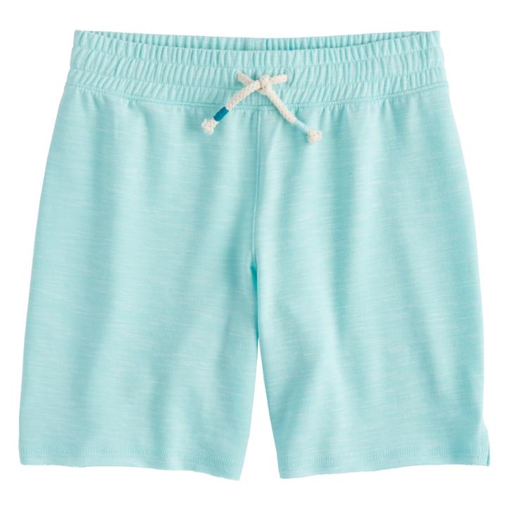 Girls 7-16 & Plus Size So&reg; Core Midi Shorts, Size: 16 1/2, Light Blue