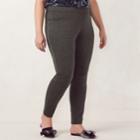 Plus Size Lc Lauren Conrad Pull-on Skinny Dress Leggings, Women's, Size: 1x Long, Black