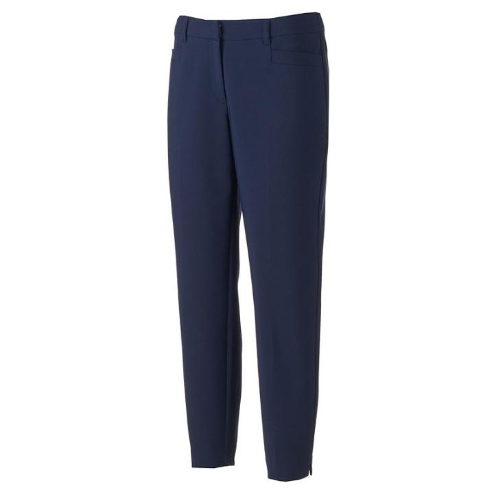 Women's Dana Buchman Ankle Pants, Size: 12, Blue
