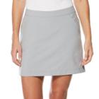 Women's Grand Slam Performance Solid Vented Golf Skort, Size: 14, Med Grey