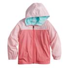 Girls 4-18 Columbia Fleece-lined Windbreaker Jacket, Size: L(14/16), Brt Pink