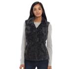 Women's Weathercast Faux-fur Vest, Size: Medium, Grey