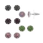 Flower Stud Earring Set, Women's, Ovrfl Oth