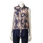 Women's Rock & Republic&reg; Mix-media Shirt, Size: Small, Blue