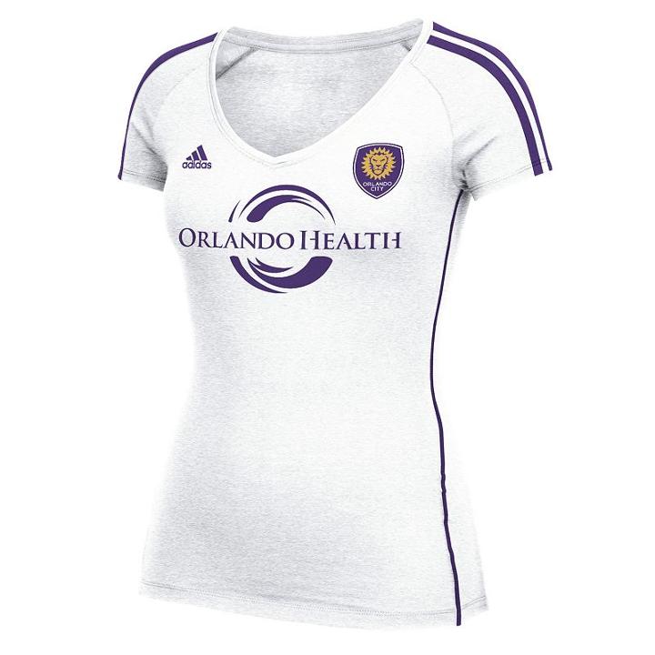 Women's Adidas Orlando City Sc Finished Fan Tee, Size: Medium, White