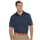 Big & Tall Croft & Barrow&reg; Cool & Dry Classic-fit Striped Performance Polo, Men's, Size: 3xl Tall, Blue