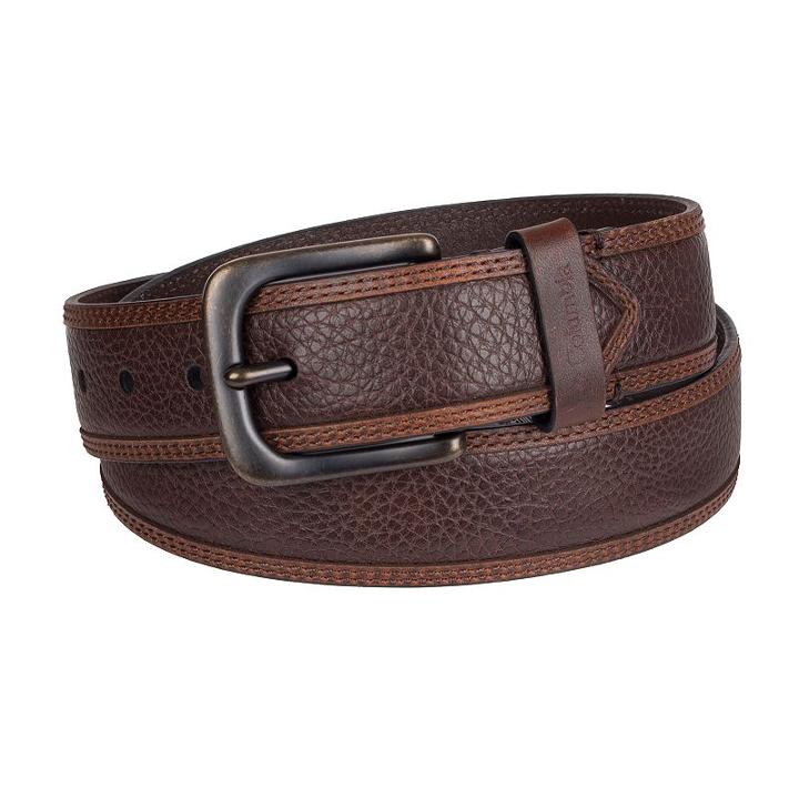 Men's Columbia Textured Strap Belt, Size: Small, Brown