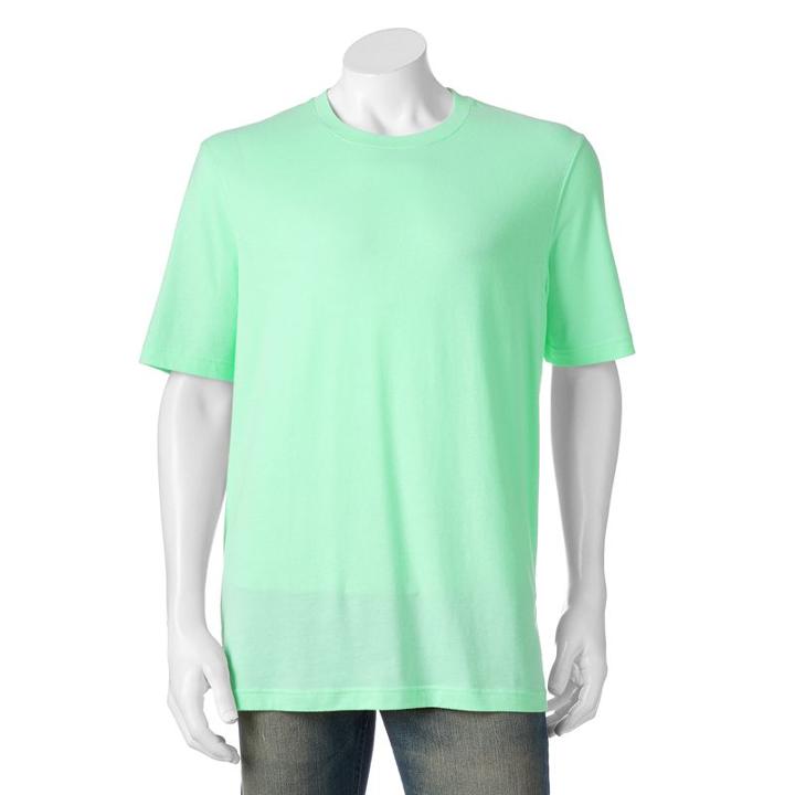 Big & Tall Croft & Barrow&reg; Signature Tee, Men's, Size: L Tall, Brt Green