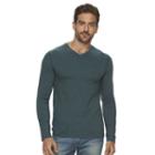 Men's Marc Anthony Slim-fit Heathered Tee, Size: 3 Xlt, Green