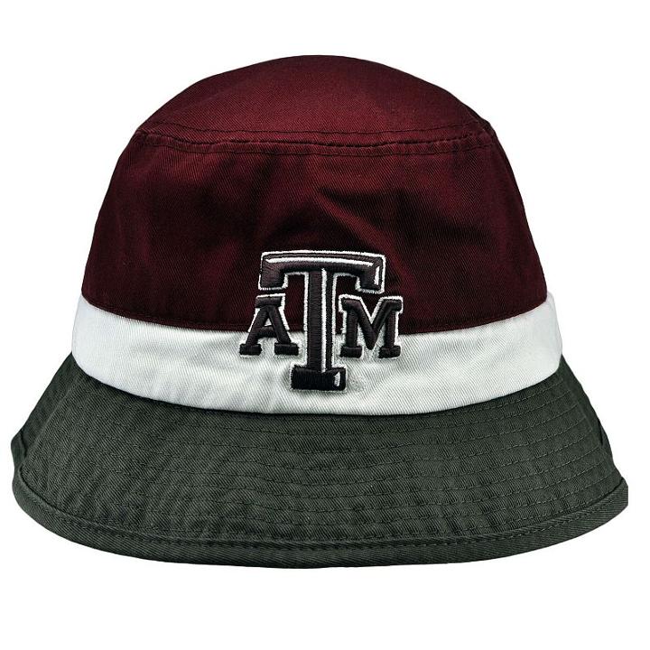 Adult Top Of The World Texas A & M Aggies Trifecta Bucket Hat, Dark Red