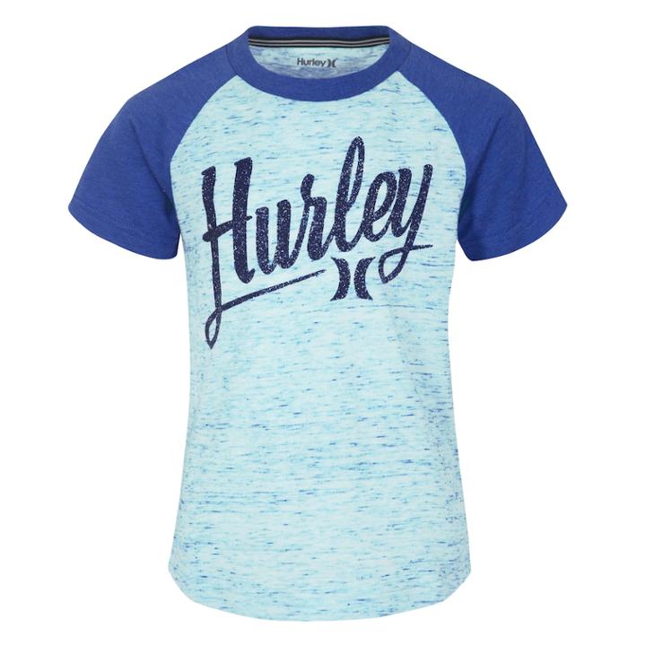 Boys 8-20 Hurley Blocked Raglan Tee, Size: Medium, Green