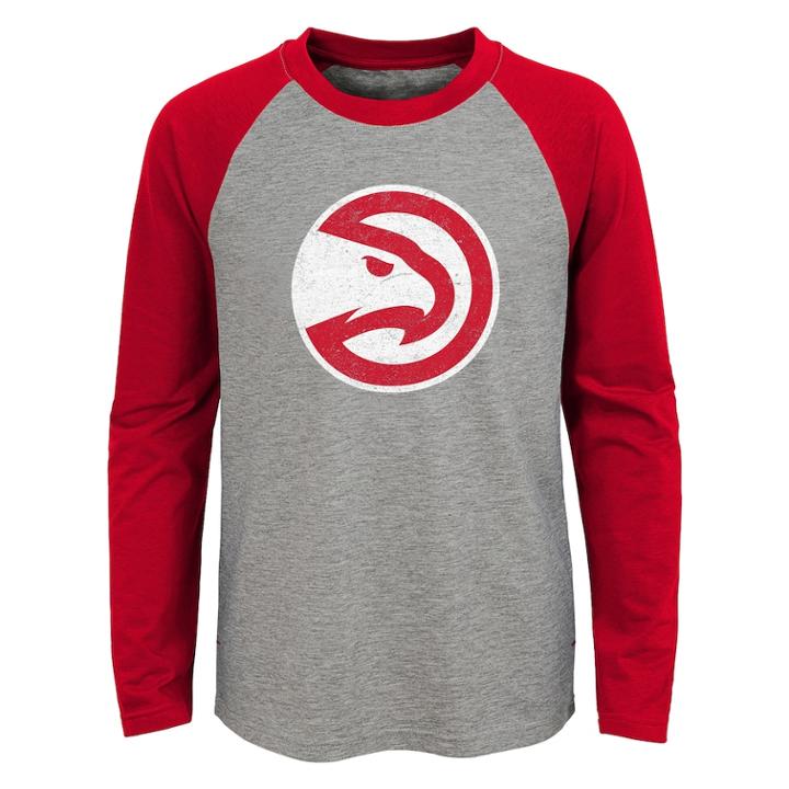 Boys 4-18 Atlanta Hawks Fadaway Tee, Size: 12-14, Grey