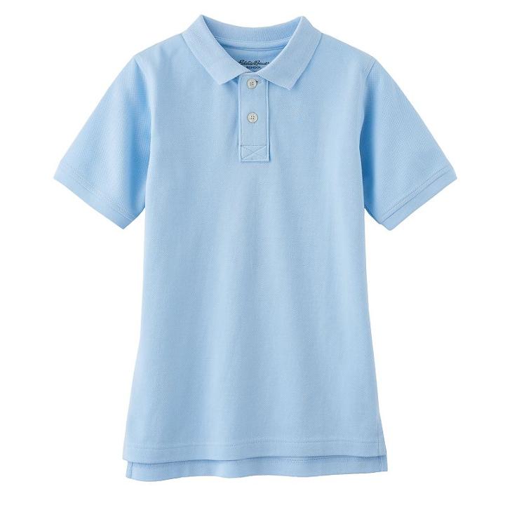 Boys 8-20 Eddie Bauer Solid Polo, Boy's, Size: 5-6, Light Blue