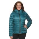Plus Size Halitech Hooded Packable Puffer Jacket, Women's, Size: 1xl, Blue