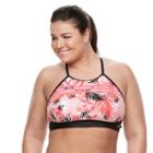 Plus Size Adidas Ocean Elements Swim Crop Top, Women's, Size: 1xl, Pink Other