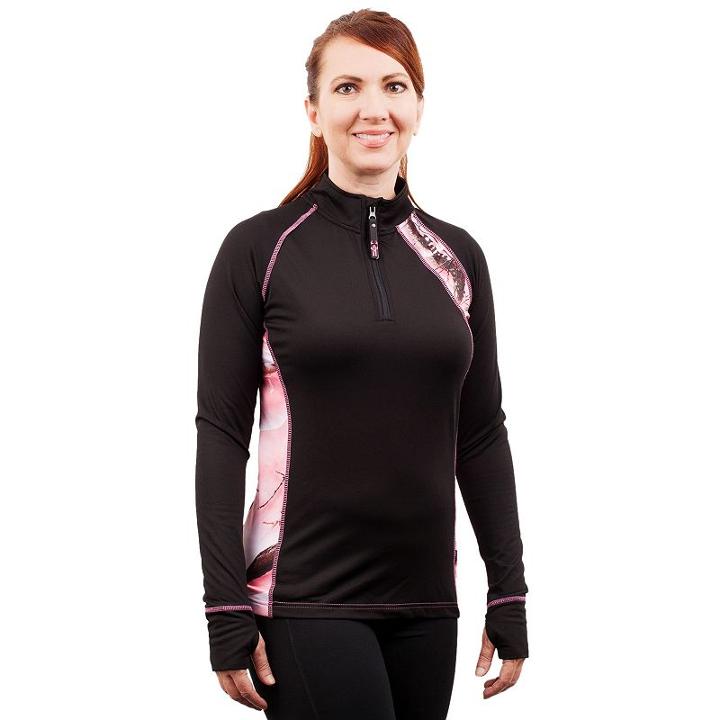 Huntworth Active Quarter-zip Fleece Hiking Top - Women's, Size: Medium, Black
