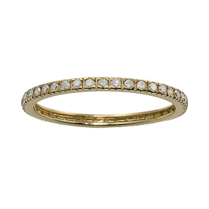 10k Gold 1/3-ct. T.w. Diamond Eternity Wedding Ring, Women's, Size: 8, White