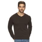 Men's Marc Anthony Slim-fit Cashmere V-neck Sweater, Size: Large, Brown Oth