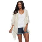 Sonoma Goods For Life&trade; Embroidered Floral Kimono, Women's, Beige