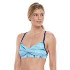 Women's Adidas Stroke A Pose Bikini Top, Size: Xl, Turquoise/blue (turq/aqua)