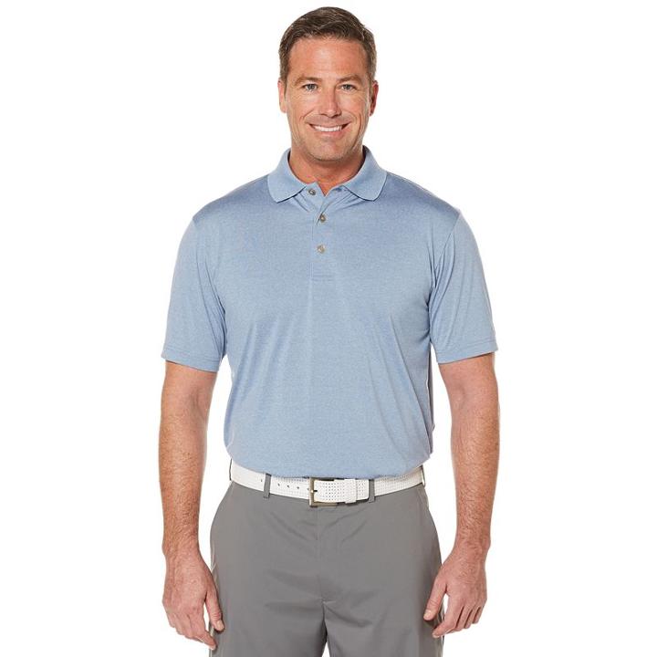 Men's Grand Slam Classic-fit Patterned Driflow Performance Golf Polo, Size: 2xb, Grey Other