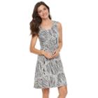 Women's Croft & Barrow&reg; Pintuck Fit & Flare Dress, Size: Small, Oxford