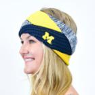 Women's Michigan Wolverines Criss Cross Headband, Multicolor