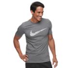 Men's Nike Dri-fit Coder Tee, Size: Xl, Med Grey
