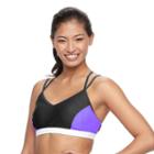 Women's Free Country Colorblock Crisscross Bikini Top, Size: Medium, Oxford