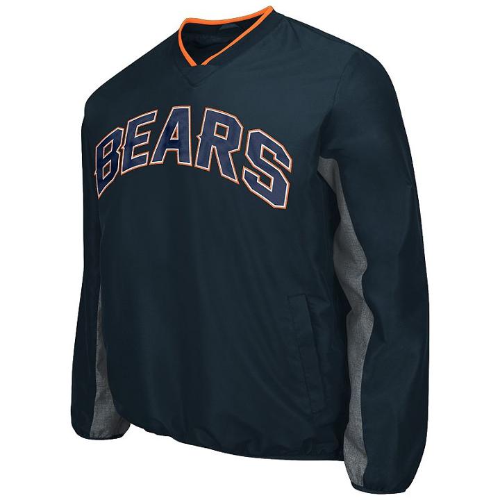 Men's Chicago Bears Ripstop Pullover Jacket, Size: Small, Ovrfl Oth