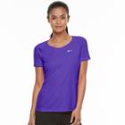 Women's Nike Dry Miler Mesh Running Top, Size: Xl, Purple Oth