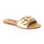 Unionbay Women's Metallic Slide Sandals, Size: 7, Gold