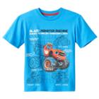 Boys 4-7 Blaze And The Monster Machines Science & Technology Stem Graphic Tee, Boy's, Size: L (7), Turquoise/blue (turq/aqua)