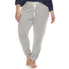 Plus Size Sonoma Goods For Life&trade; Jogger Lounge Pants, Women's, Size: 2xl, Med Grey