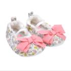 Baby Girl Carter's Floral Mary Jane Crib Shoes, Size: 0-3 Months